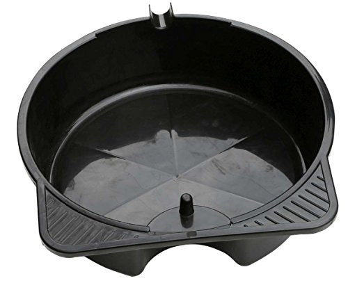 Hilka Tools 84810508 Oil Drain Pan, 8 L, Black