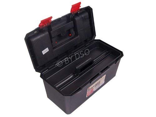 19 inch Black Heavy Duty Strong Plastic Maestro Toolbox with Handle TB095