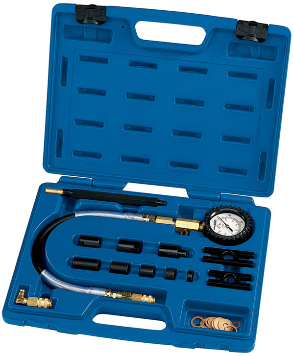 Draper 43053 Commercial Vehicle Diesel Engine Compression Test Kit (13 Piece)