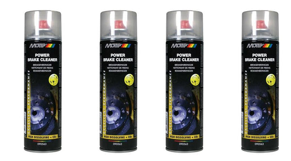 4x Brake Cleaner Spray Motip Degreaser Aerosol Cleans Oil Deposits Fast 500ml