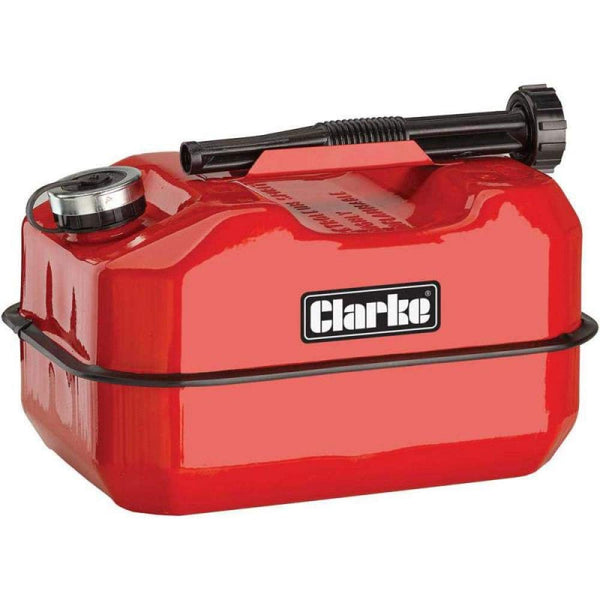 Clarke LB10R 10 Litre Large Base Metal Fuel Can (Red) - 7650075