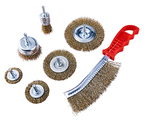 Am-Tech F3610 Set 7 Metallic Wire Brushes