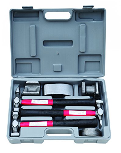 Hilka Tools 12750007 Pro Craft Panel Beating Kit, Silver, Set of 7 Piece