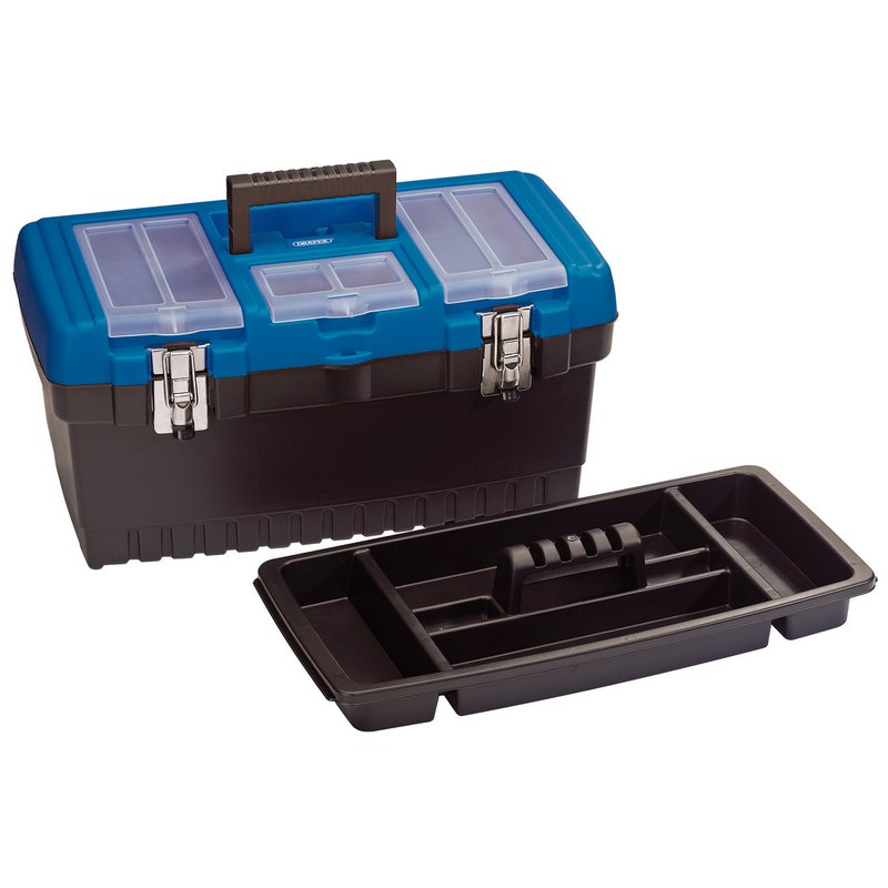 Draper Tool/Organiser Box with Tote Tray, 486mm 53880