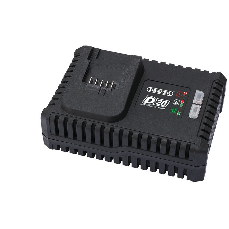 Draper D20 20V Fast Battery Charger, 4A 55913