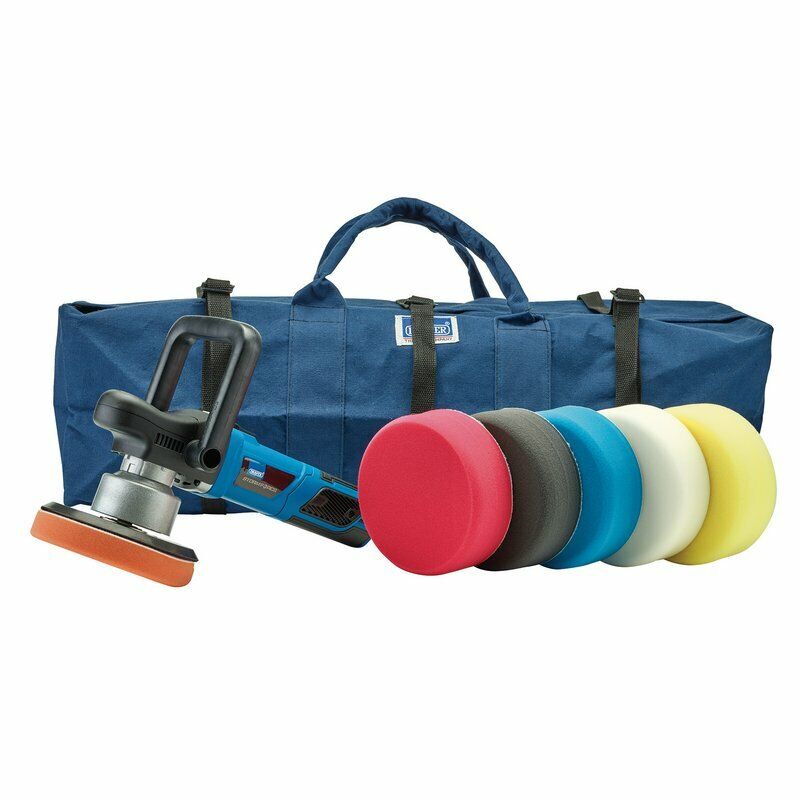 Draper DA Polisher Sander Polishing Machine Kit 900w 150mm 6" Dual Action 99375