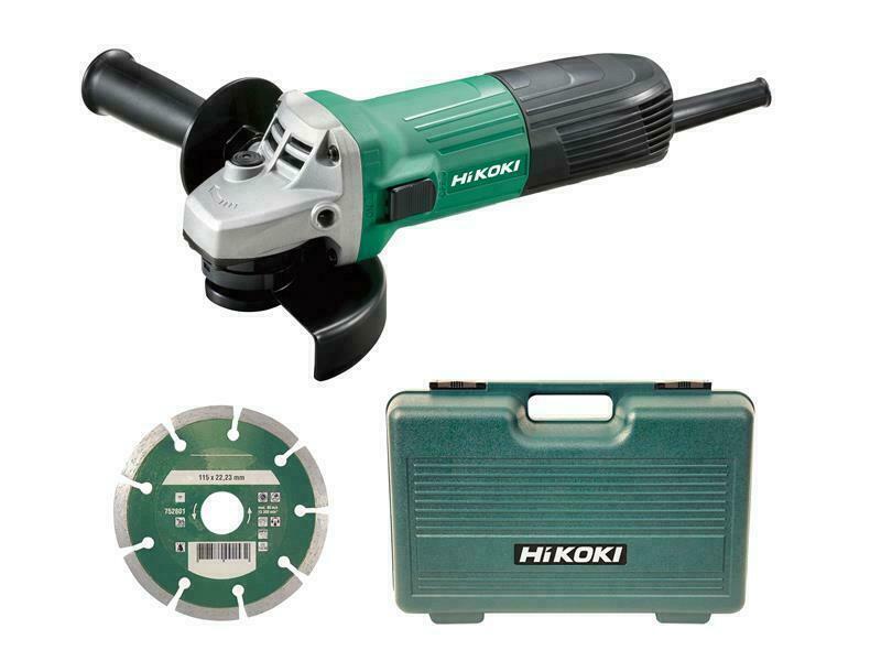 Hikoki Angle Grinder 600w Hitachi HIKG12STXCDL 115mm 4.5" Electric Tool 110V