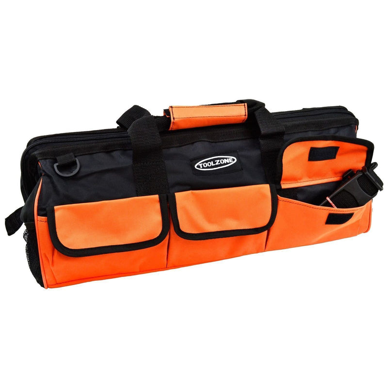 22'' Tool Bag 18 Pocket Hard Base Nylon Pouch Storage Toolbag Heavy Duty TB016