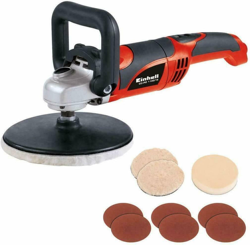 EINHELL CC-PO 1100/1 E 180MM 1100W CAR POLISHER DIGITAL SANDER POLISHING MACHINE