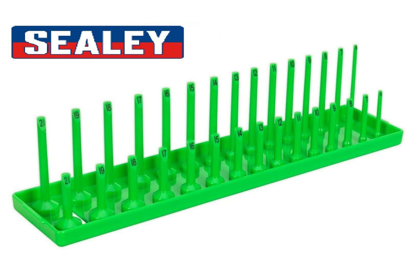 SEALEY SOCKET STAND 3/8" 6-21MM METRIC MM TRAY RACK STORAGE RAIL HOLDER SH3815HV