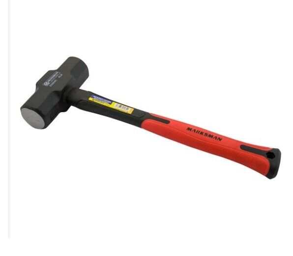 Heavy Duty 4lb 1.8kg Fibreglass Long Handle Sledge Club Lump Hammer New 53084c