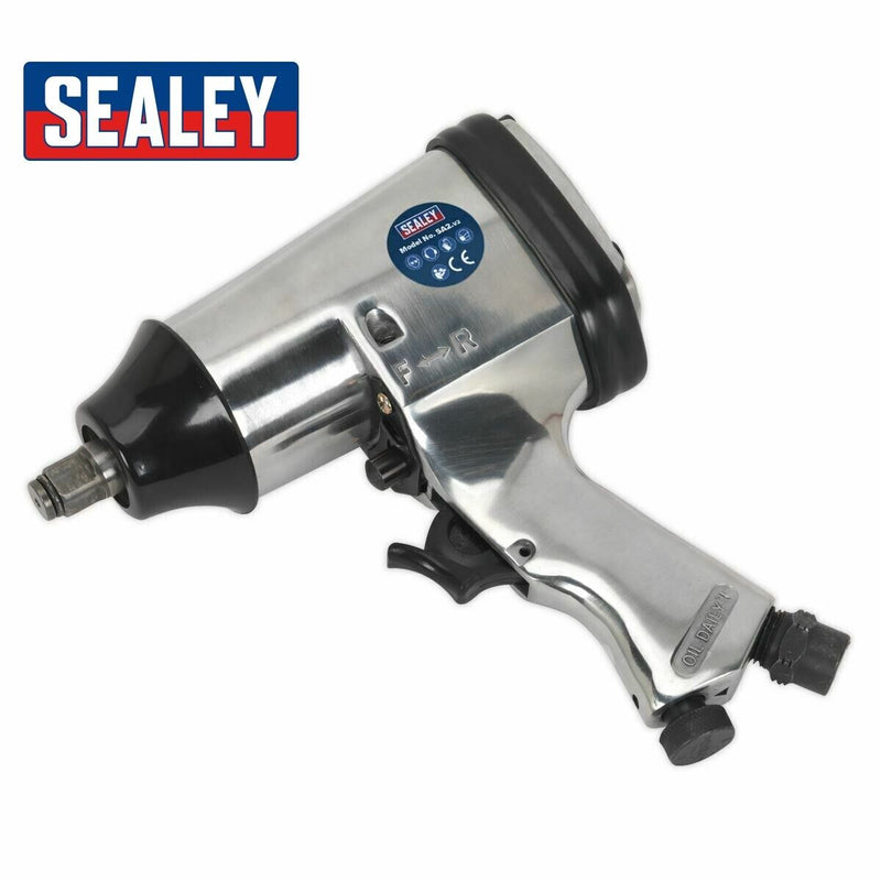 SEALEY AIR IMPACT GUN 1/2" DRIVE WRENCH RATCHET AIR COMPRESSOR TOOL SA2