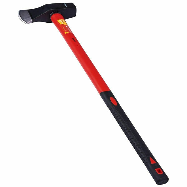 Log Splitter Axe Maul 6lb 96oz Axe Fibreglass Handle Hammer Steel Head A3310