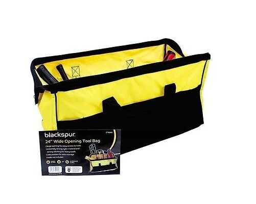 Tool Bag 24'' Wide Opening & Side Pockets Nylon Tool Bag Storage Box Heavy Duty