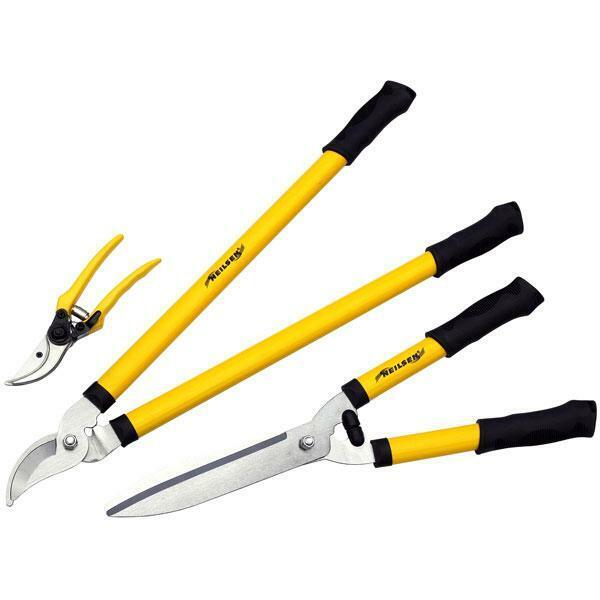 3pc Bypass Lopper Tree 520mm Shears 8" Secateurs Hedge Garden Pruning Set CT5295