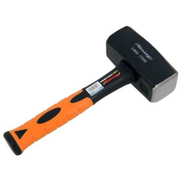 Lump Hammer 2kg 4lb Fibreglass Handle Sledge Club Heavy Duty CT0282