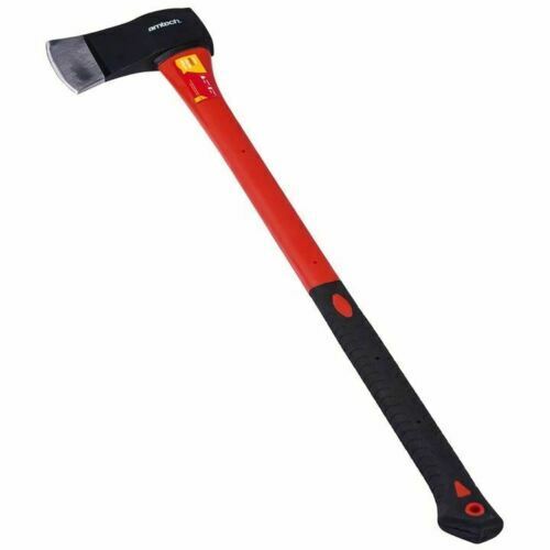 4lb Felling Axe 64oz Fibreglass Handle Hammer Log Splitter Steel Head A2960