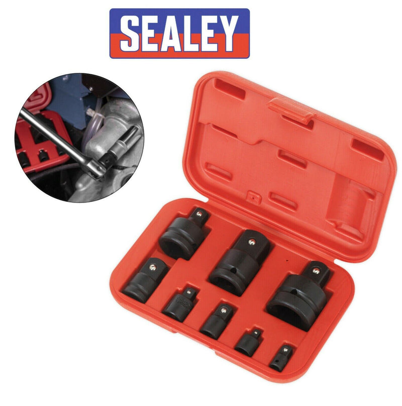 SEALEY IMPACT SOCKET SET 8PC 1/4" 3/8" 1/2" 3/4" 1" REDUCER ADAPTOR AK5900B