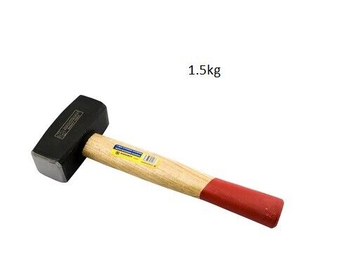 Lump Hammer 1.5kg Wooden Handle Sledge Stoning Club Heavy Duty New 53043