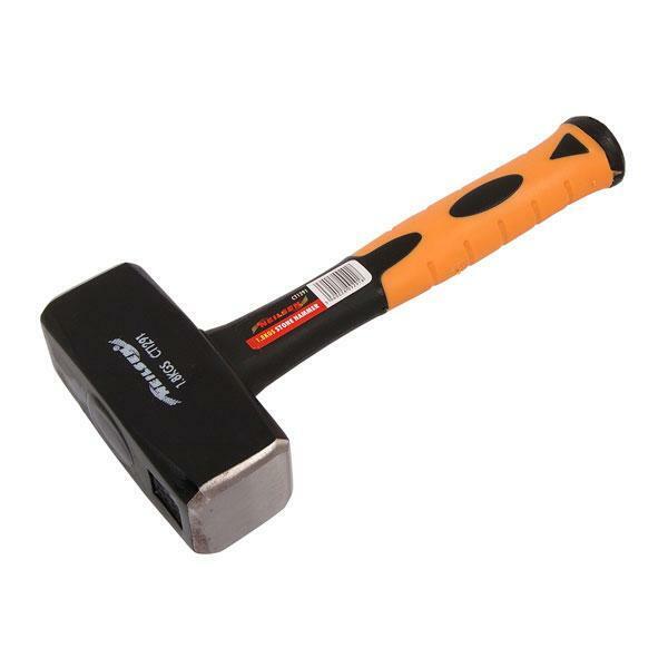 Lump Hammer Heavy Duty 1.8kg Fibreglass Handle Sledge Club Stone CT1291