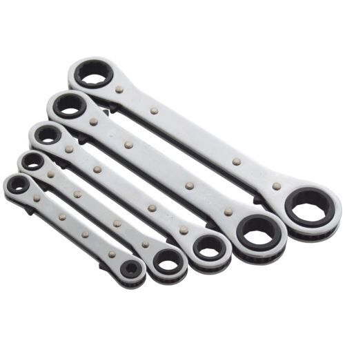 5PC RATCHET RING SPANNER SET REVERSIBLE WRENCH AF IMPERIAL HEAVY DUTY SP030