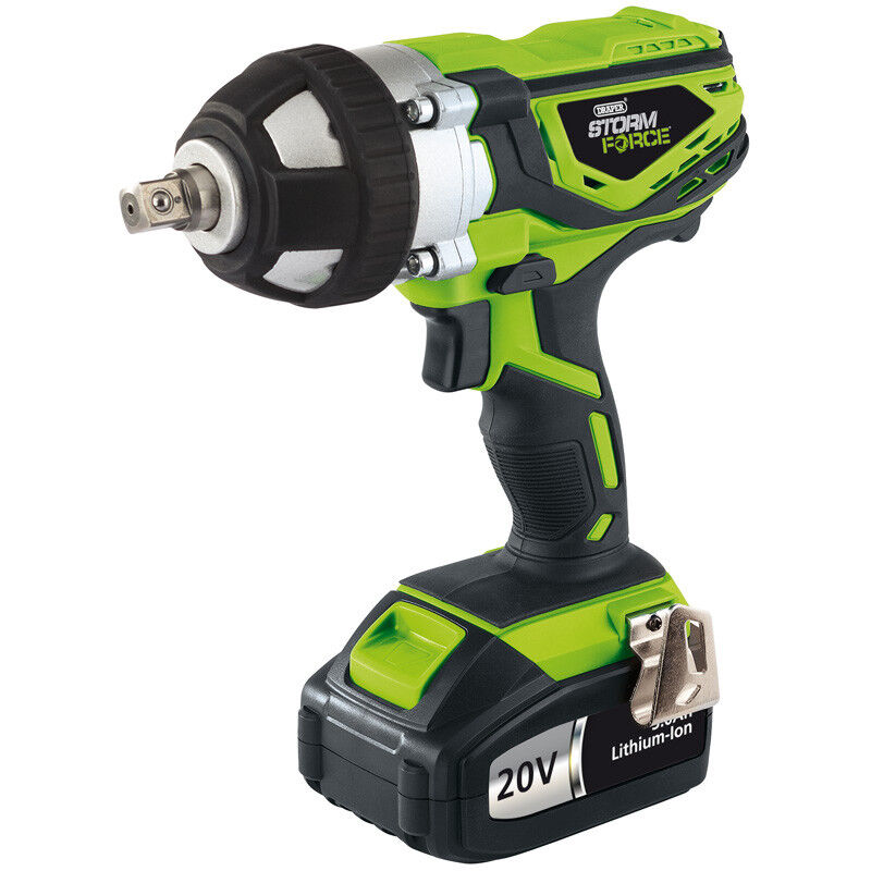 DEMO DRAPER 20V 1/2" LI-ION LITHIUM CORDLESS IMPACT WRENCH & 3.0Ah BATTERY