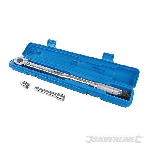 SILVERLINE TORQUE WRENCH 1/2" CV STEEL RATCHET GARAGE TOOL 28-210NM 633567