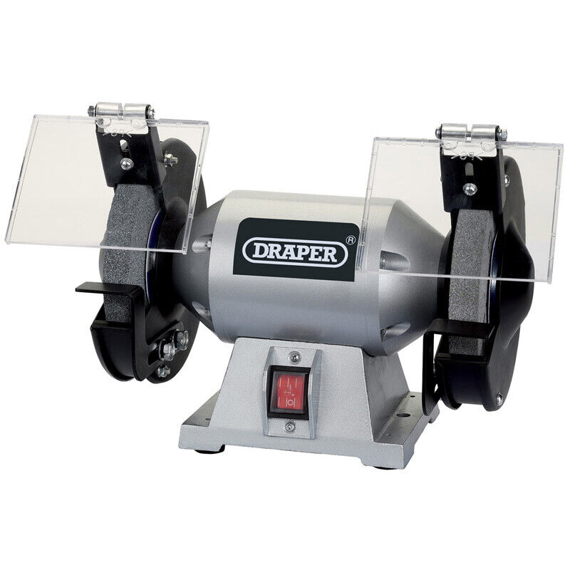 Draper Bench Grinder Twin 250W 6" 150mm Sander Polisher Machine 66804