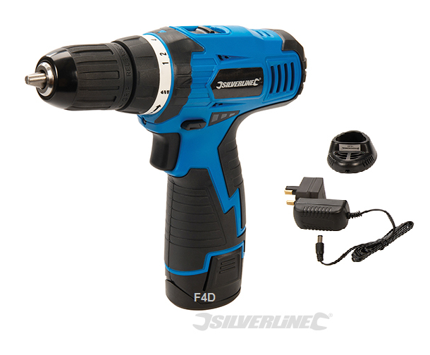 SILVERLINE CORDLESS DRILL 10.8V LITHIUM LI-ION  DRIVER SCREWDRIVER SET 521457 NEW