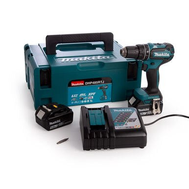 Makita Makita DHP485RTJ 18V LXT Brushless Combi Drill (2 x 5.0Ah Batteries) DHP485RTJ