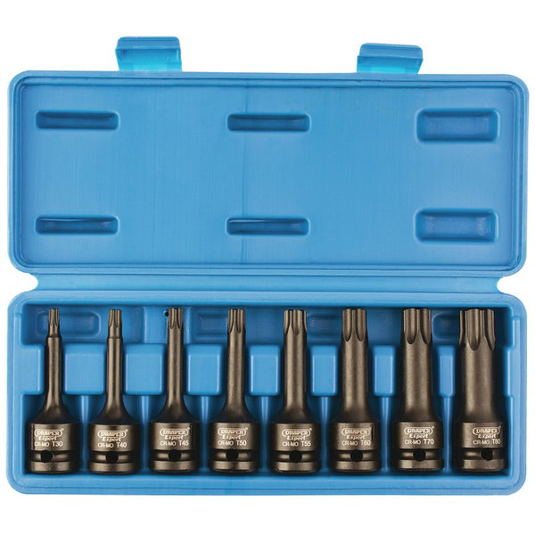 Draper 1/2" Sq. Dr. Draper TX-STAR&#174; Impact Socket Bit Set (8 Piece) 60474