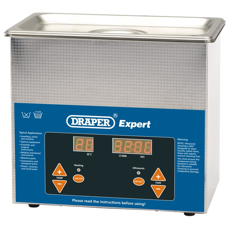 Draper Ultrasonic Cleaning Tank (3L) 60983