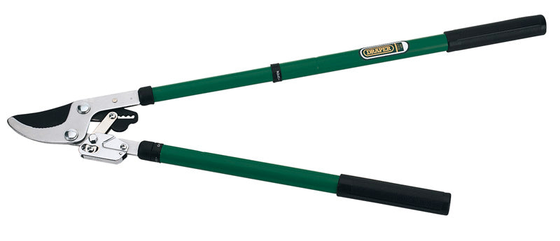 Telescopic Ratchet Action Bypass Loppers with Steel Handles