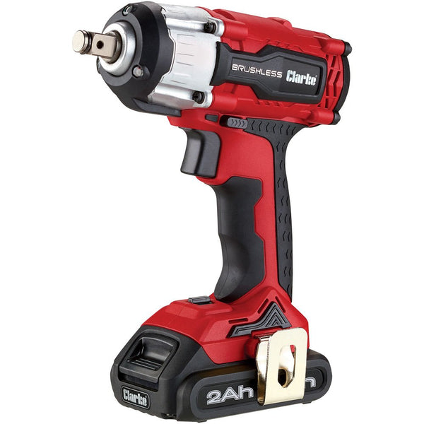 Clarke CIR18LIC 18V Brushless 2Ah ½" Impact Wrench - 4500616