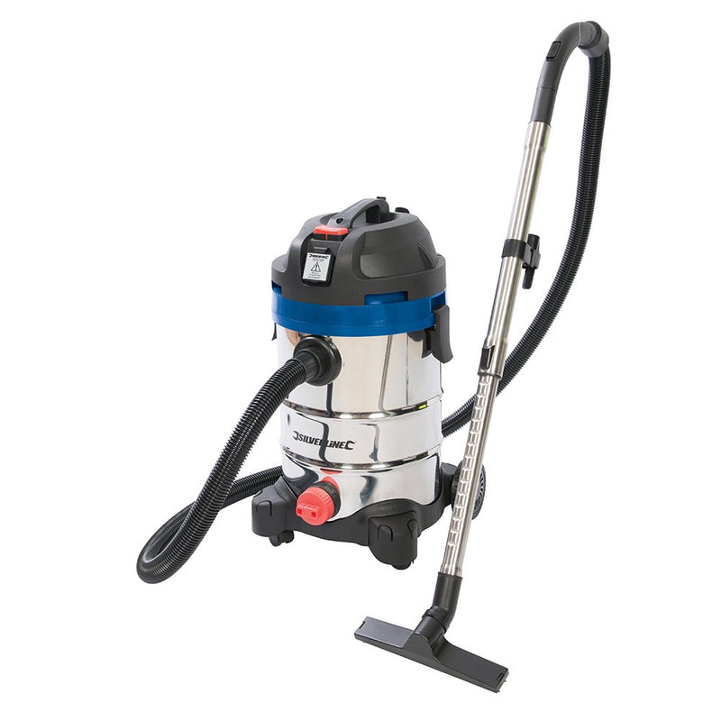 Silverline Tools 575803 Silverstorm Wet & EU Dry Vacuum Cleaner 30 Litre