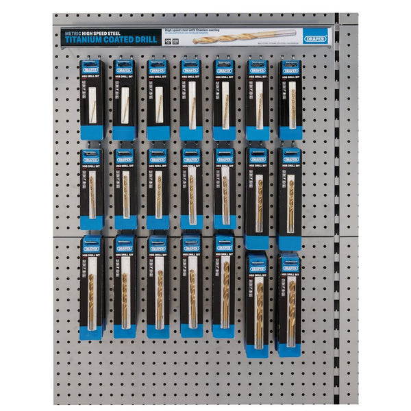 Draper Assorted Metric HSS Titanium Drill Bit Merchandiser (154 Piece) 64039