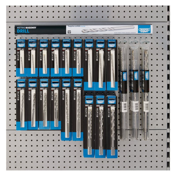 Draper Assorted Metric Masonry Drill Bit Merchandiser (137 Piece) 64045