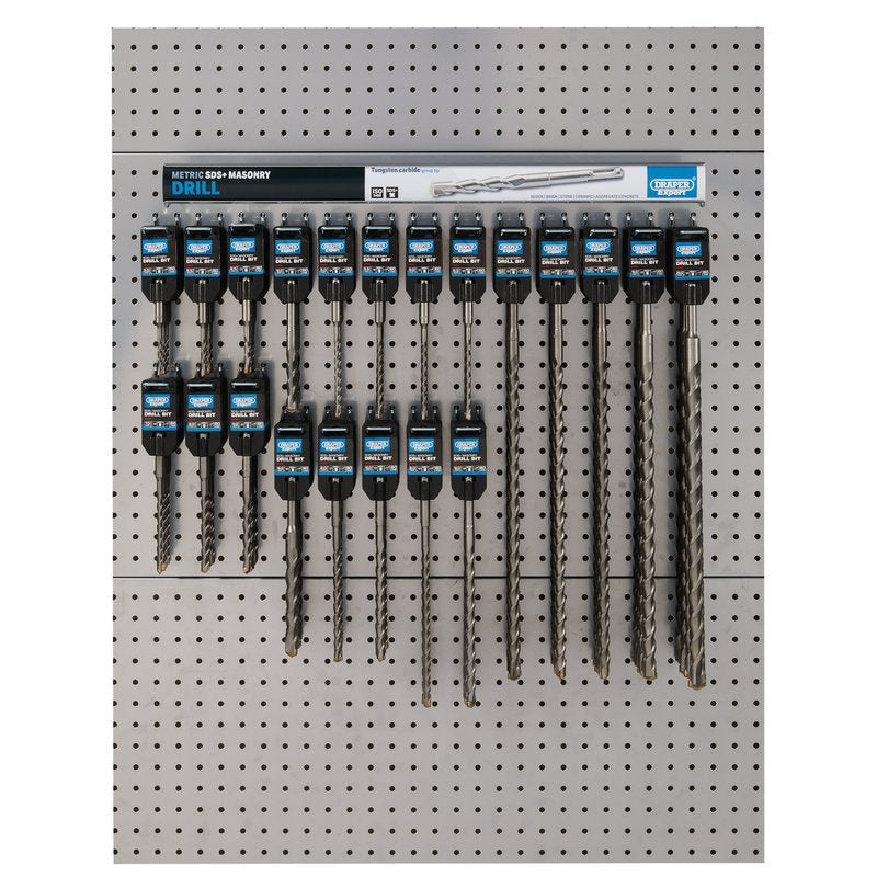 Draper Assorted Metric SDS+ Drill Bit Merchandiser (126 Piece) 64049