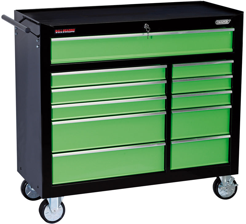 Draper 66152 11 DRAWER ROLLER CABINET GREEN