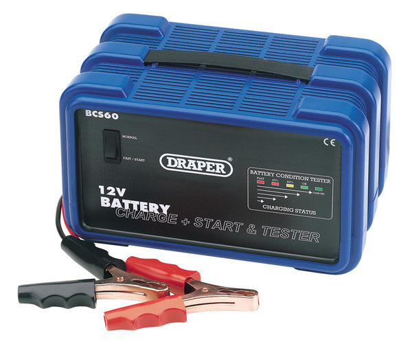 Draper 66801 12V Battery Charger/Starter and Tester - 26A