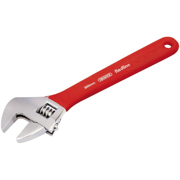 Draper Soft Grip Adjustable Wrench, 300mm, 37mm Capacity 67633