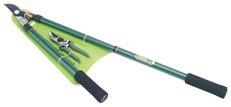 Telescopic Lever Action Bypass Loppers and Secateur Set