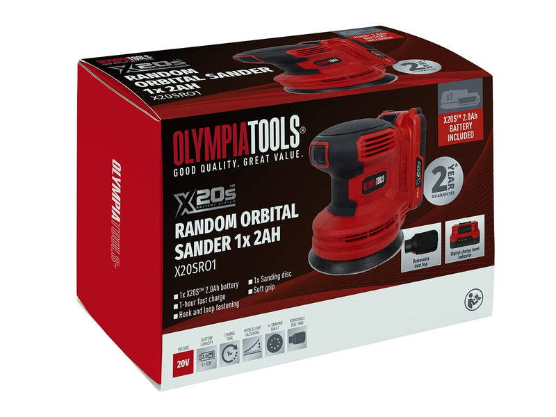 Olympia Tools X20S™ Random Orbital Sander 1 x 2Ah