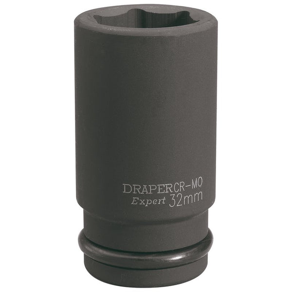 Draper HI-TORQ&#174; 6 Point Deep Impact Socket, 3/4" Sq. Dr., 32mm 71924