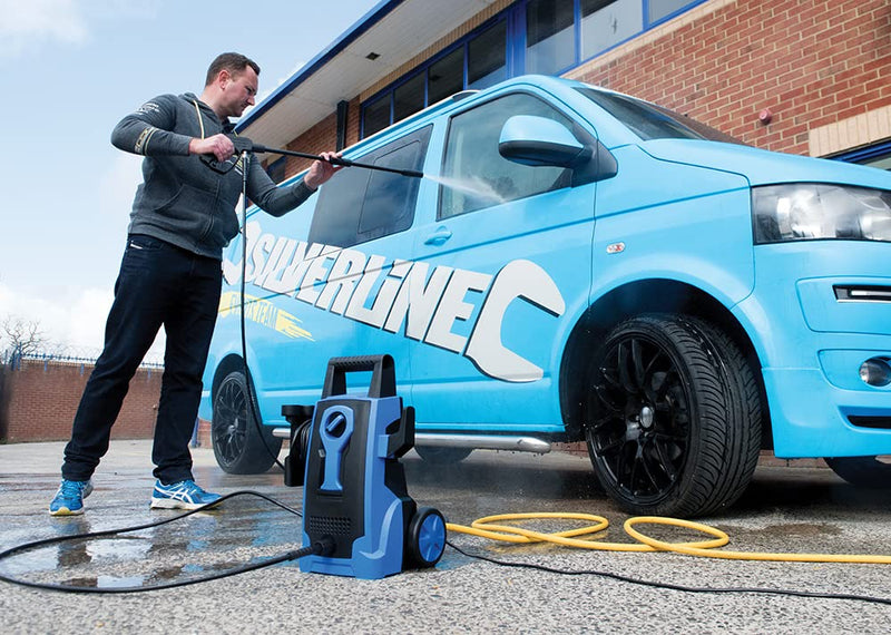 Silverline 834832 1400W Pressure Washer 105bar 105bar Max UK, BLUE