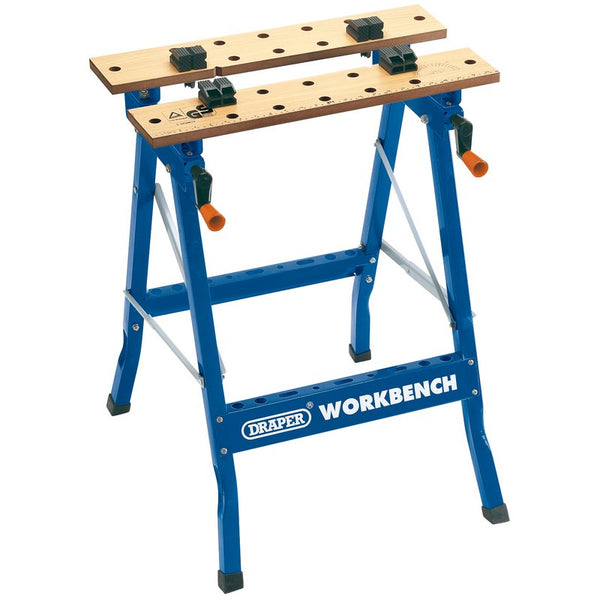 Draper Workbench Fold Down Work Bench Trestle Clamping Table 600mm 77020