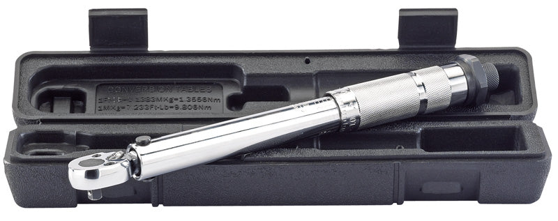 Draper Torque Wrench, 1/4" Sq. Dr., 5 - 25Nm 78639