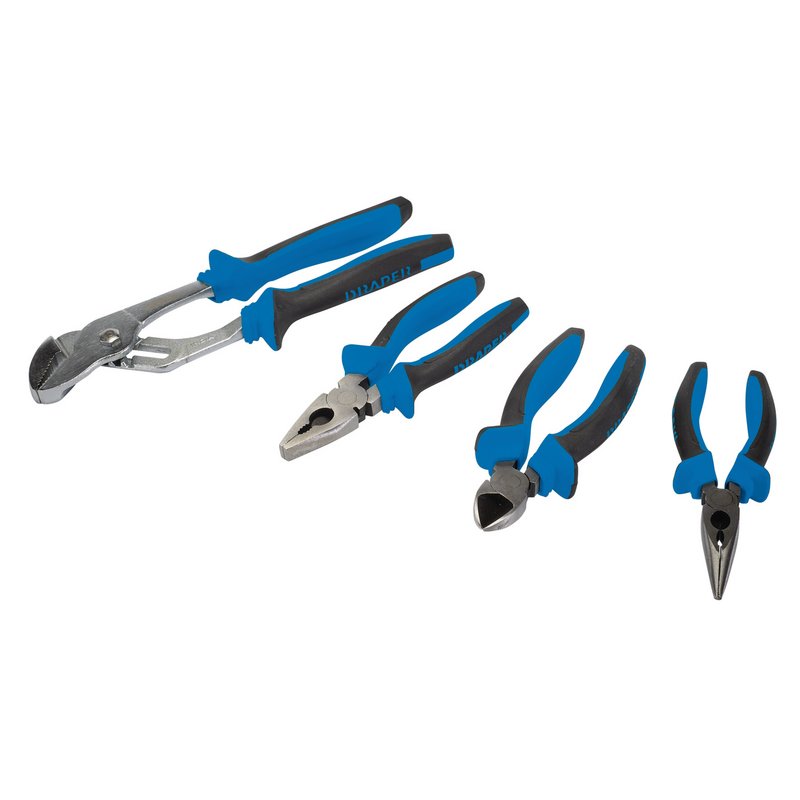 Draper Soft Grip Pliers Set (4 Piece) 81147