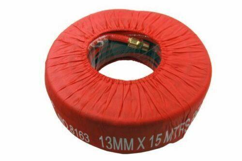 US PRO Air Hose 13MM x 15M Air Line Rubber Hose Compressor 1/2" BSP 8163