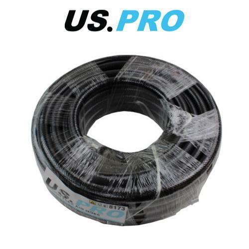 US PRO Air Hose 10MM x 15M 50ft Air Line Rubber Hose Compressor 1/4" BSP 8173